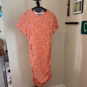 Floral Orange Dress